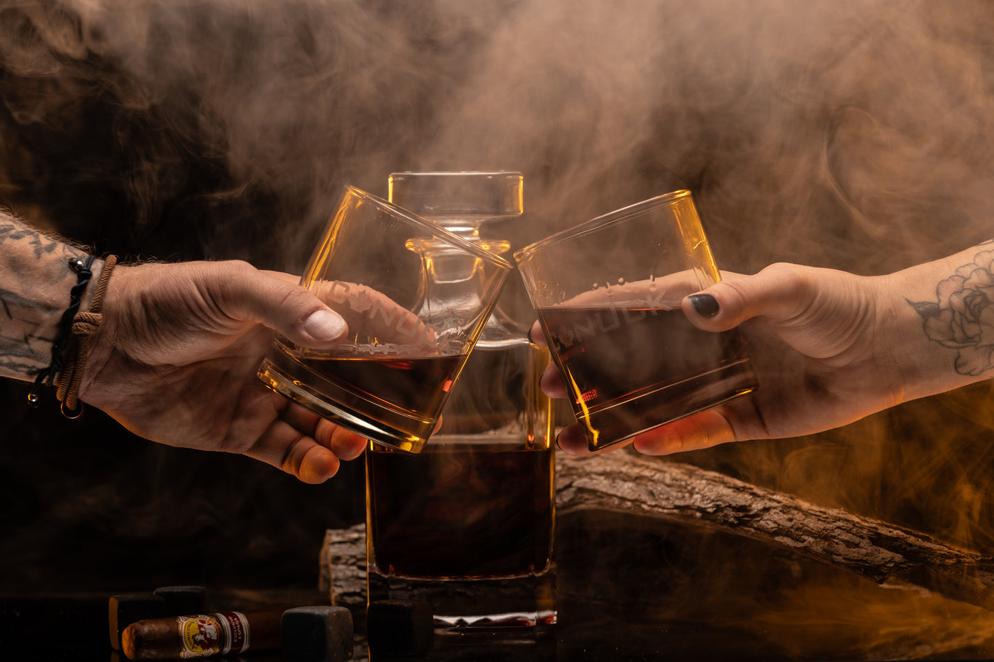 ENGRAVED WHISKEY GLASS