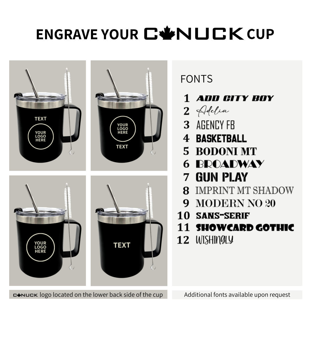 12 OZ TUMBLER W/Handle