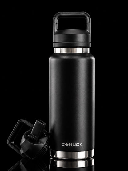 Canuck Canada 36oz water bottle in black