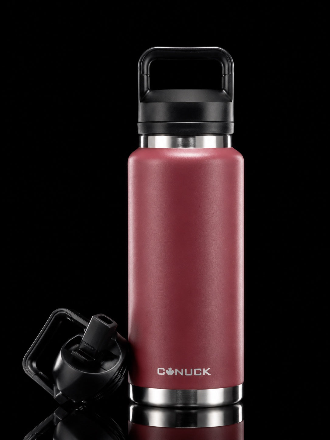 Canuck Canada 36oz water bottle in red